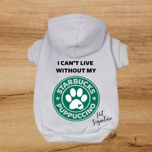🐾HP🐾 Starbucks puppuccino dog hoodie